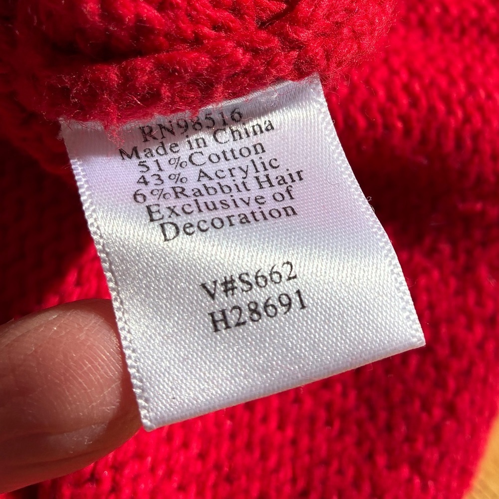 Coldwater Creek Red Christmas Tree Sweater2X - Picture 6 of 9